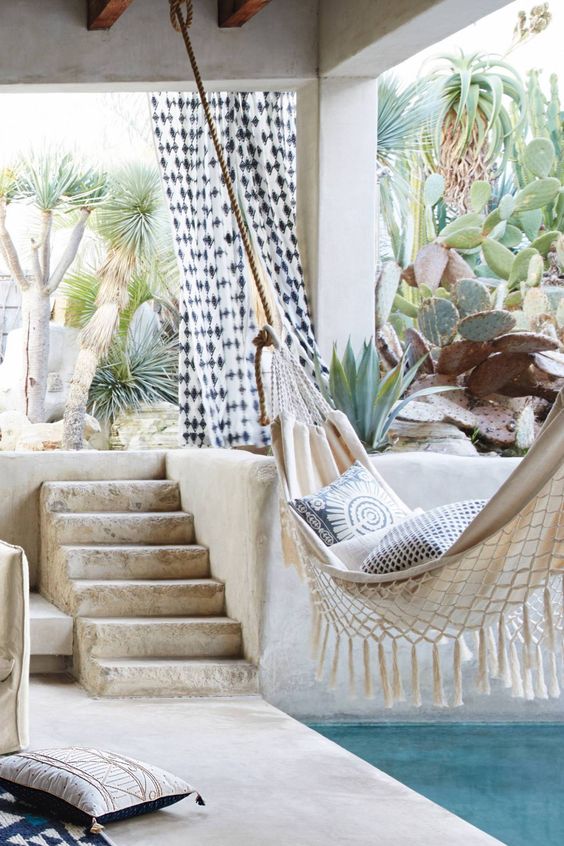 Boho-Desert Escape with Poolside Ambiance