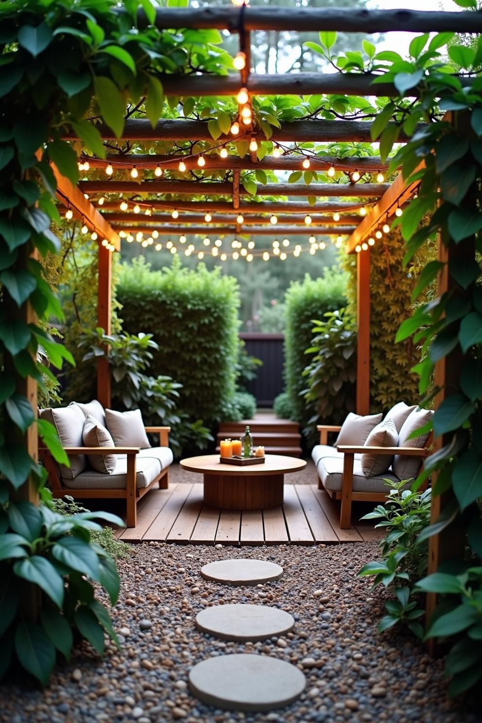 A Tranquil Garden Retreat with Lush Greenery