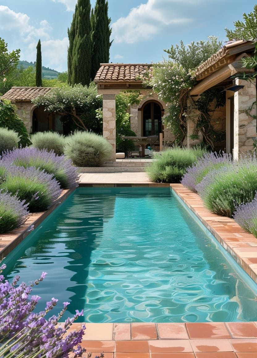 Mediterranean Backyard Pool Ideas