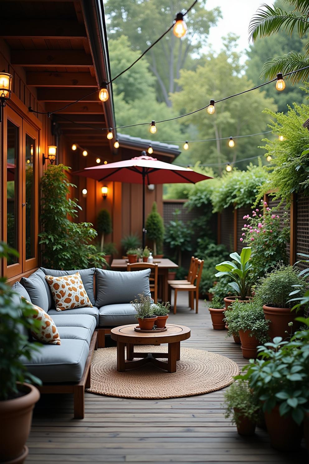 An Enchanting Garden Sanctuary with Lush Plants