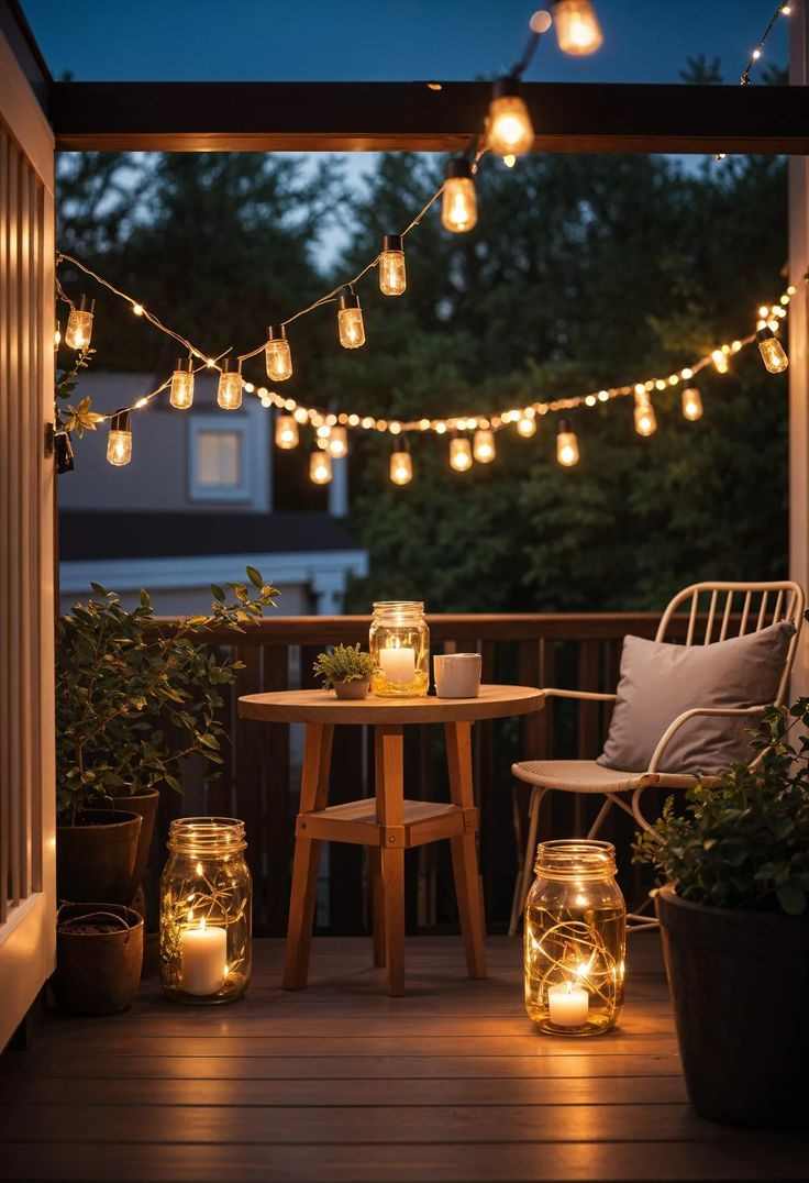 Cozy Balcony with Cushions and Luxe Details