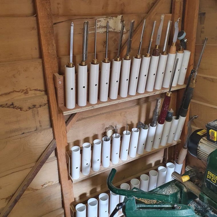 PVC Pipe Shelf Storage