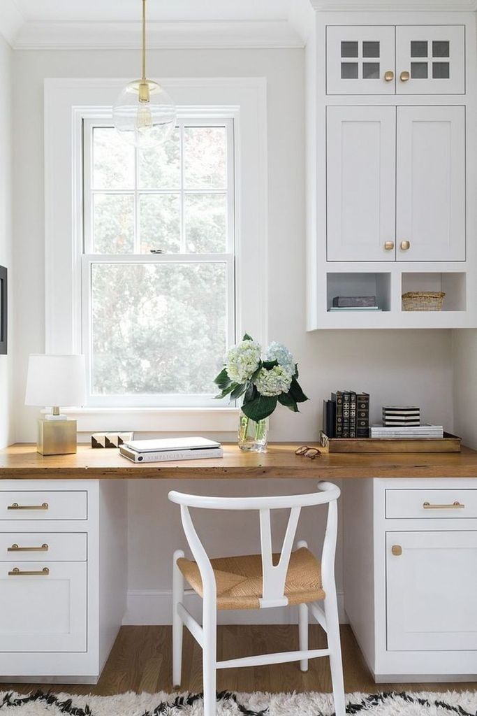 Desk-Shelf Combo with Rustic Charm