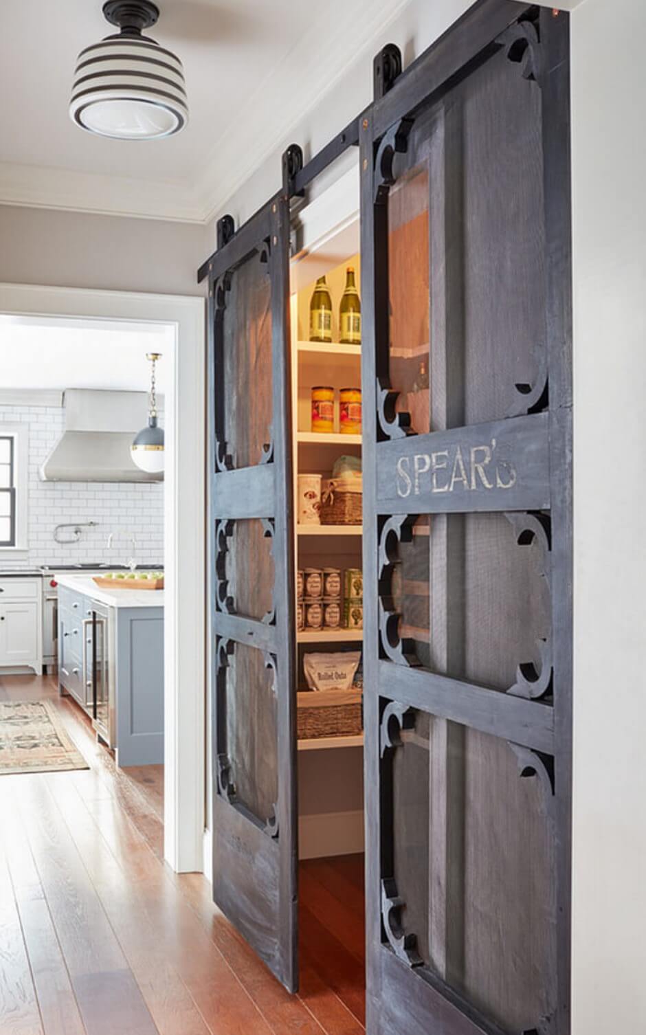 Modern Two-toned Chevron Door