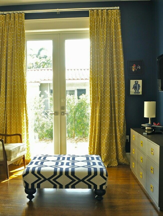 Bedroom Curtains in Muted Neutral Tones Complementing Minimalist Furnishing