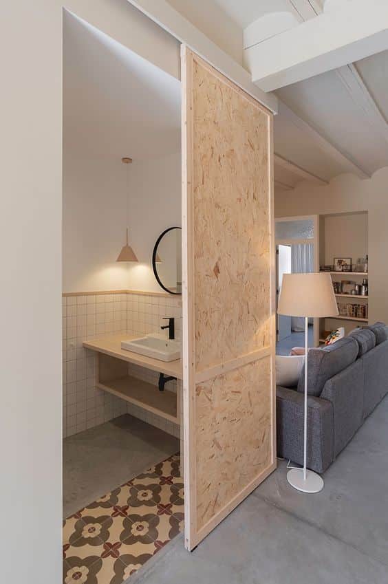 Scandi-inspired OSB Barn Door