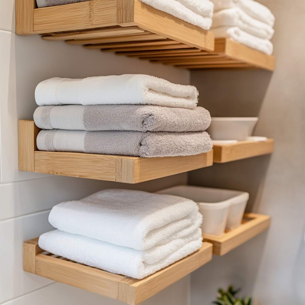 Stackable Towel Racks for Smart Storage