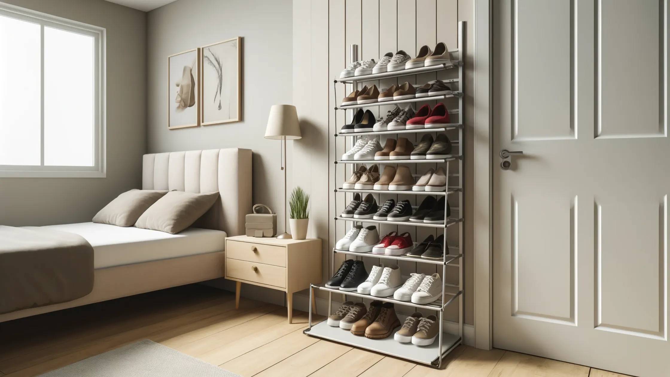 Adjustable Shoe Rack for Customizable Storage