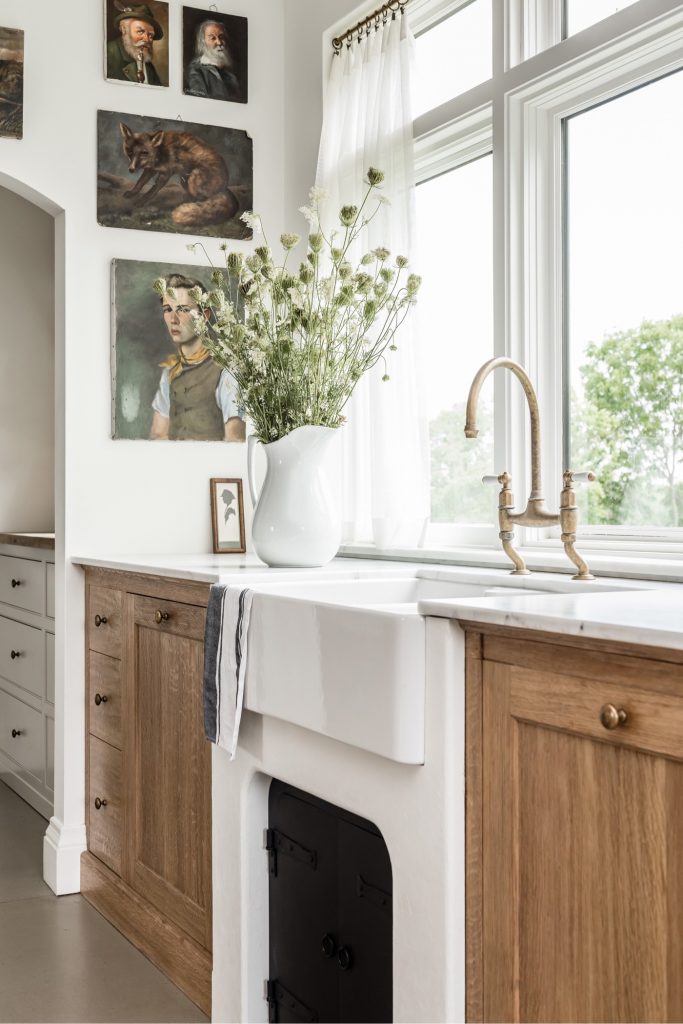 Compact Mudroom with Rustic and Functional Charm