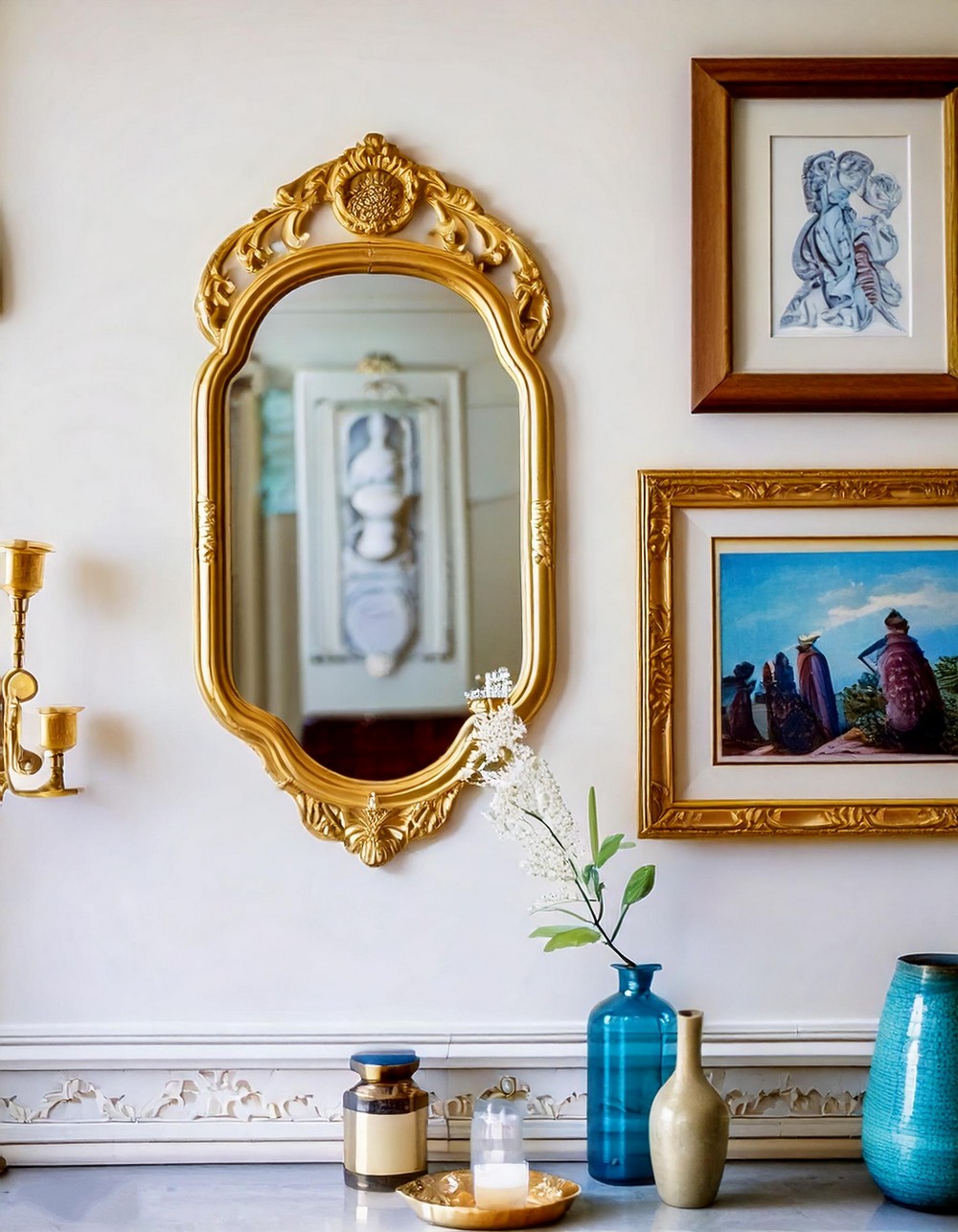 Timeless Living Room with Antique Elements