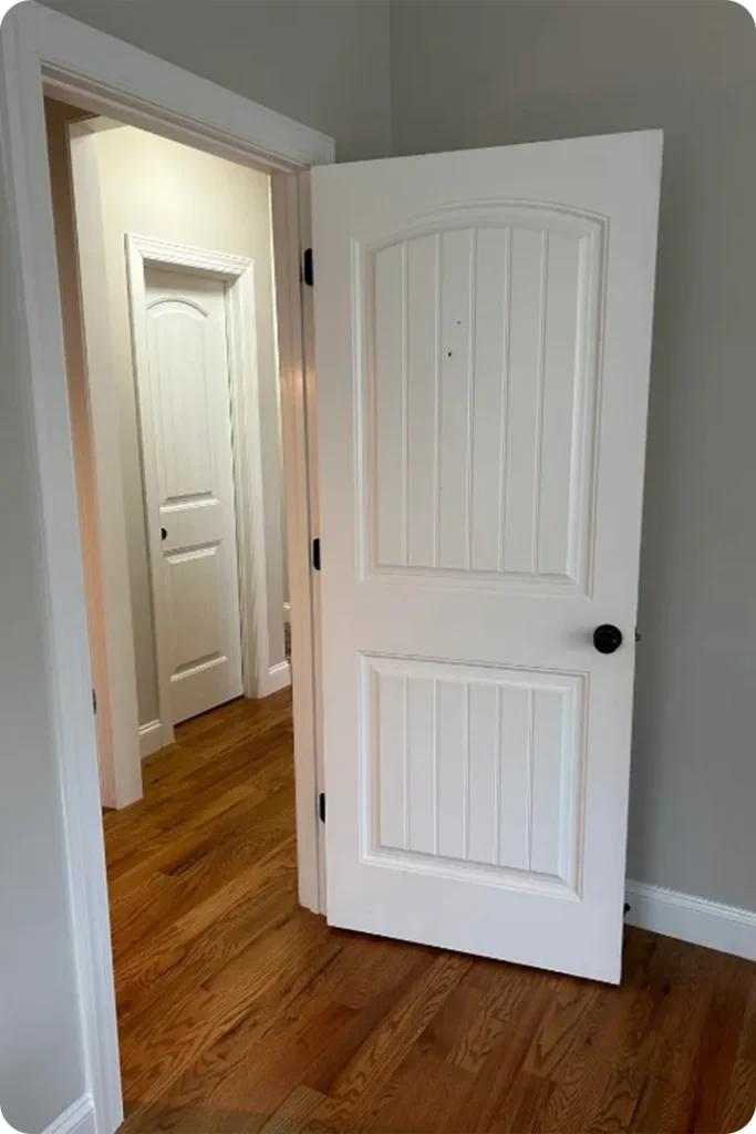 Classic White Door Surrounded by Neutral Warmth