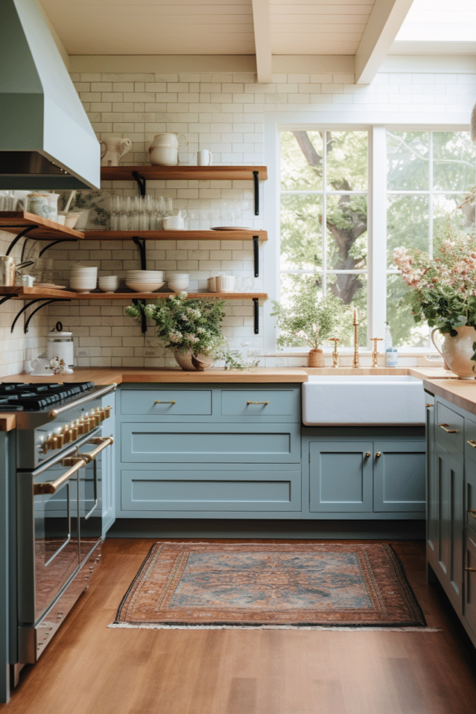 Pastel Coastal Kitchen: Playful Charm