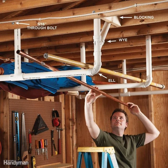 Easy Overhead Garage Storage