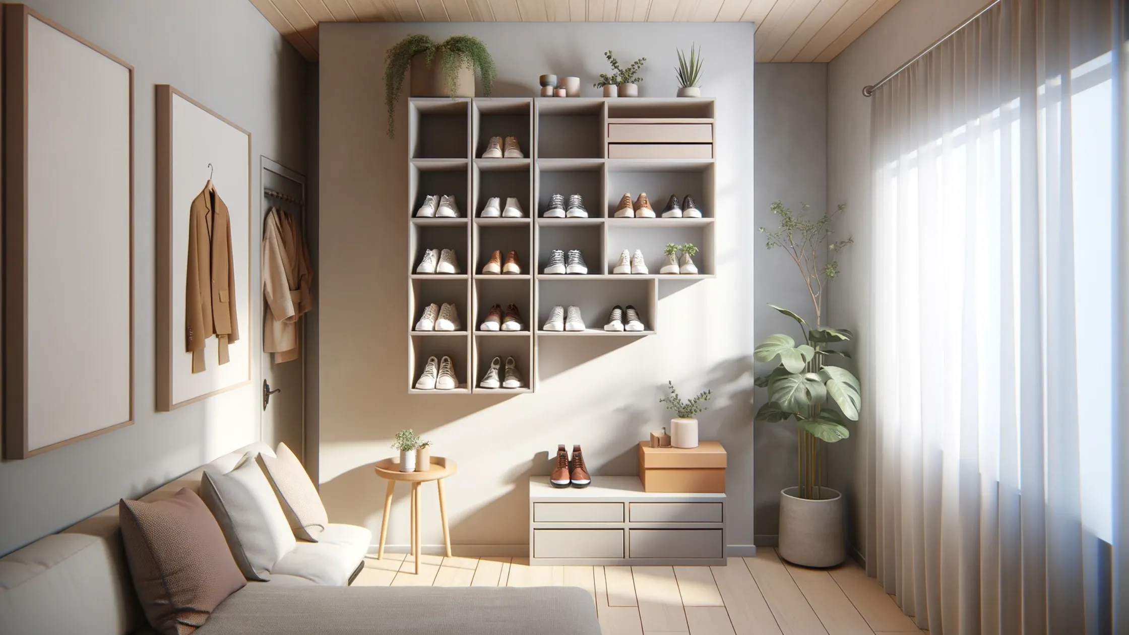 Floating Shoe Shelves