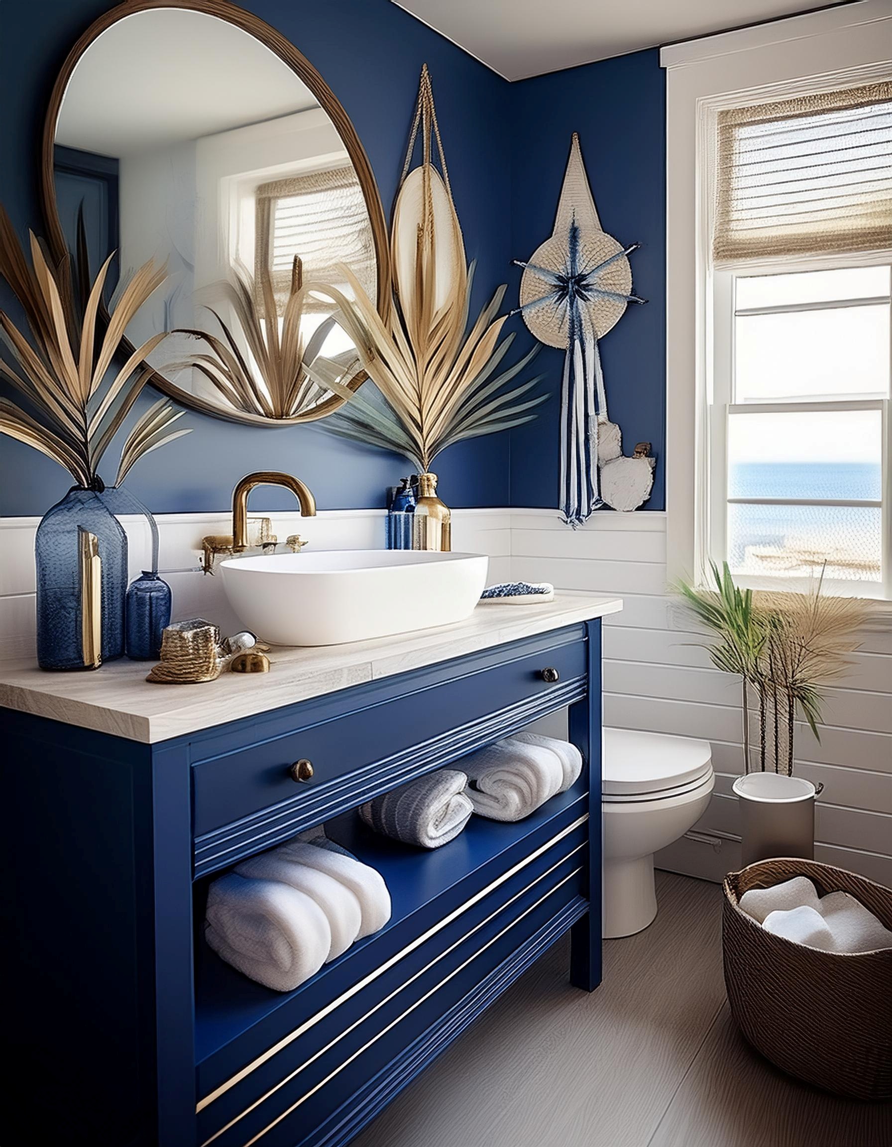 Bold Nautical Theme with Navy Blue Accents