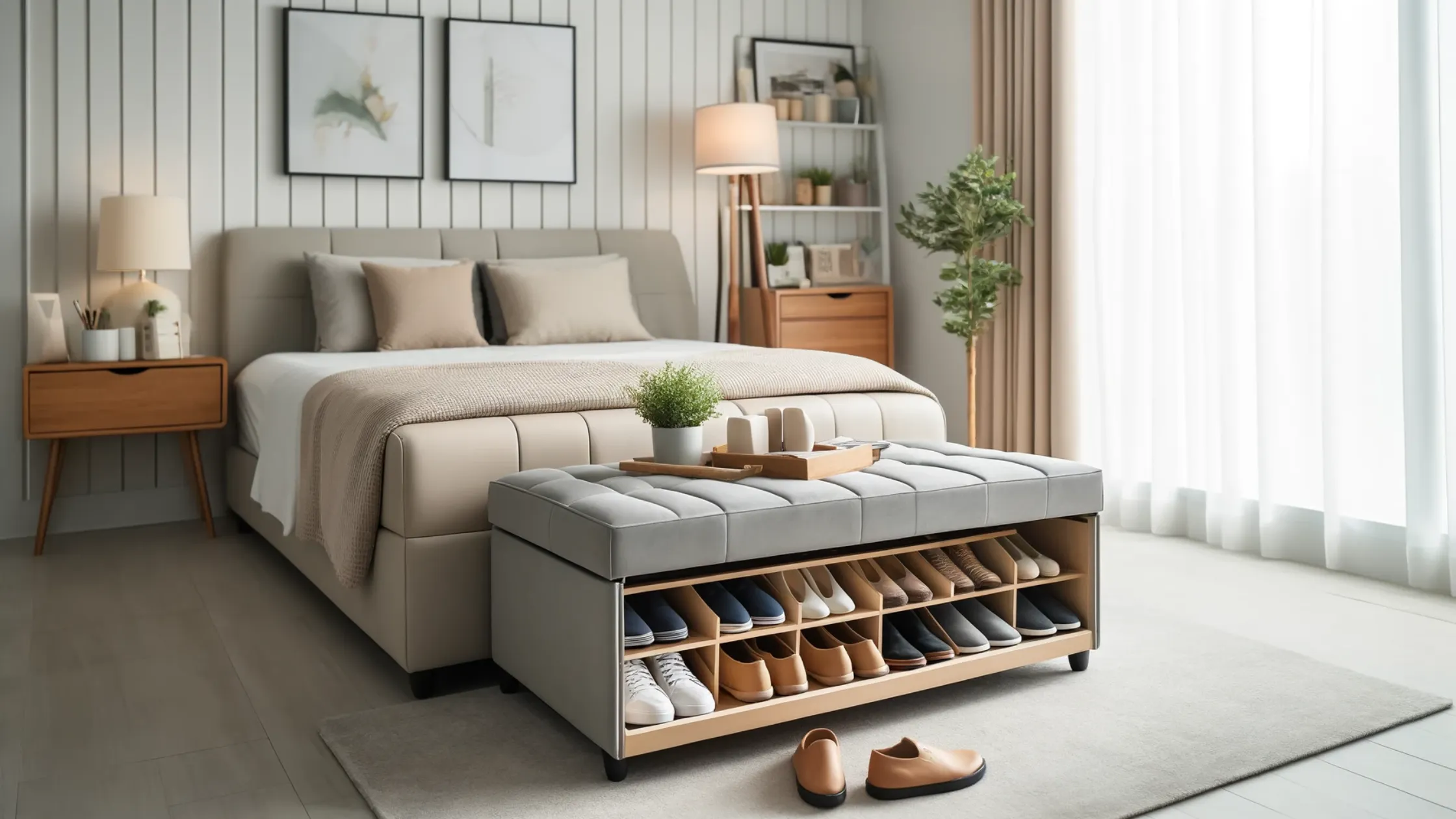 Shoe Storage Ottomans