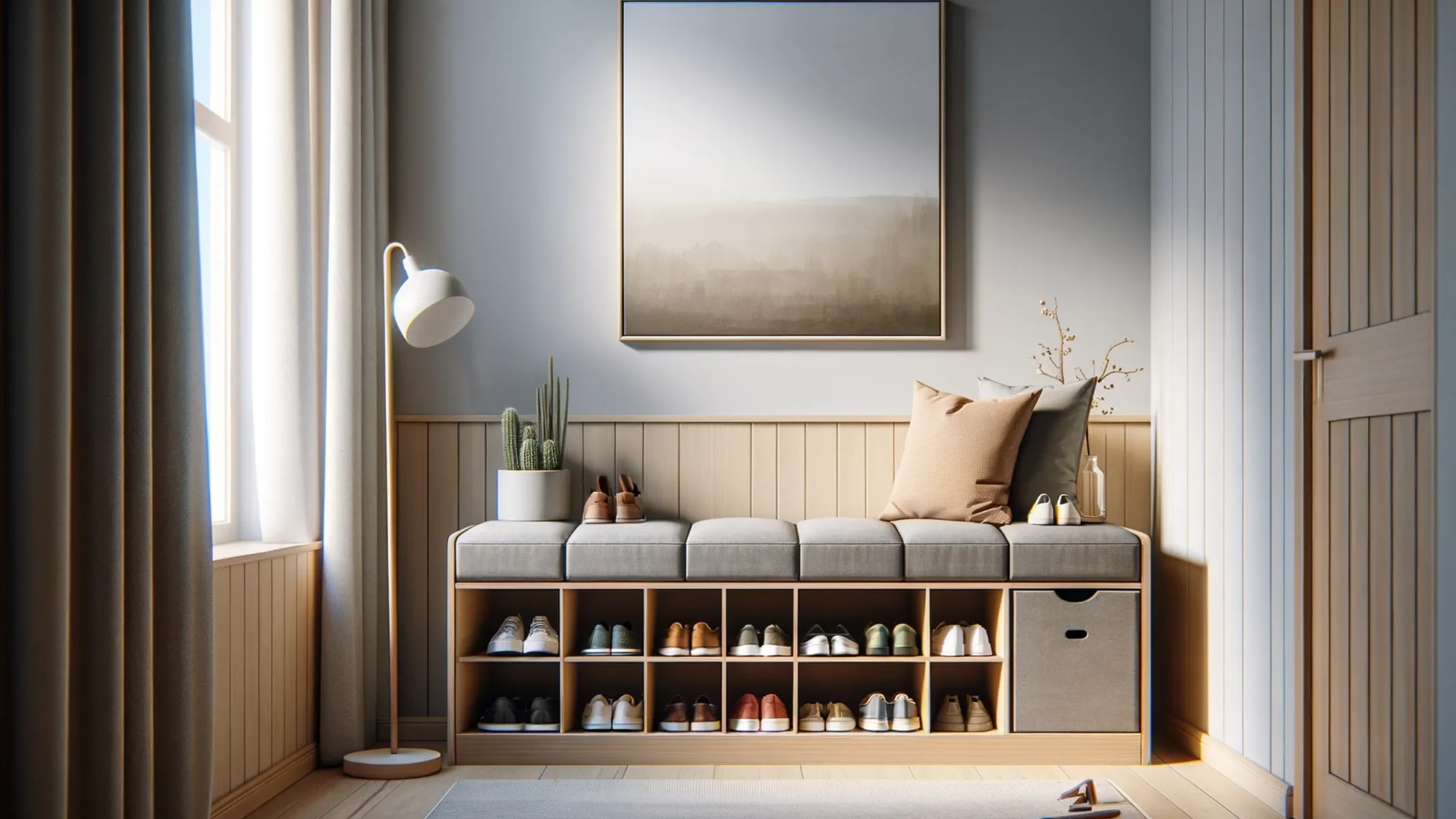 Shoe Storage Bench for Entryway