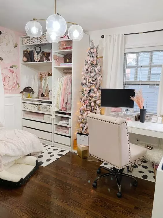 Delicate Glam Walk-In Cloffice