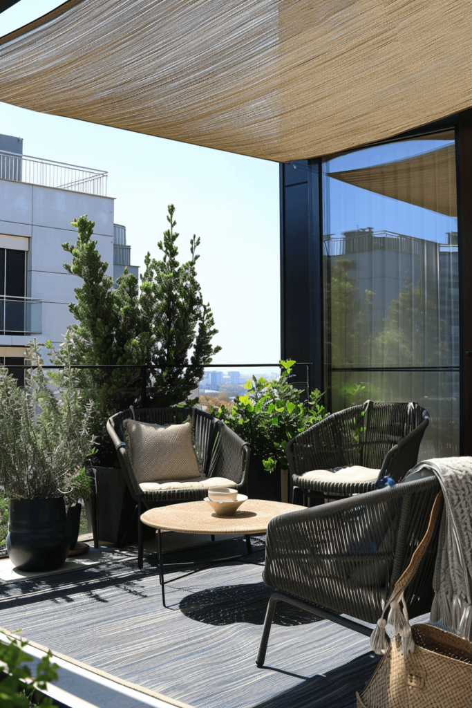 Balcony with Vertical Garden Wall