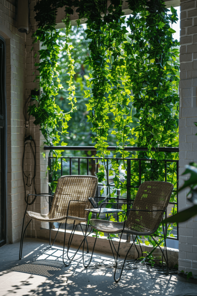 Contemporary Balcony with Frosted Glass Panels