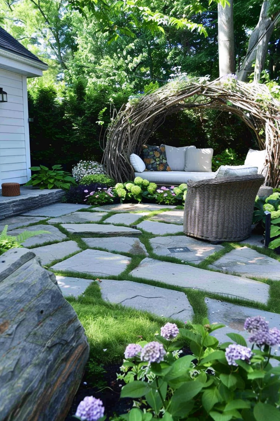 Cozy Deck with a Touch of Nature