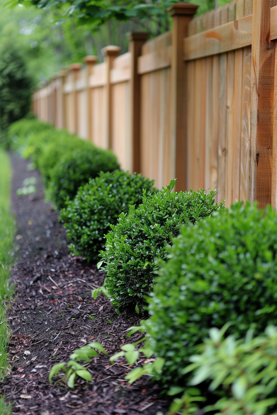 Decorative Fence Panels with Floral Cutouts