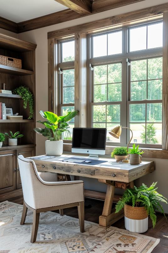 Farmhouse Bedroom Library with Whimsical Decor