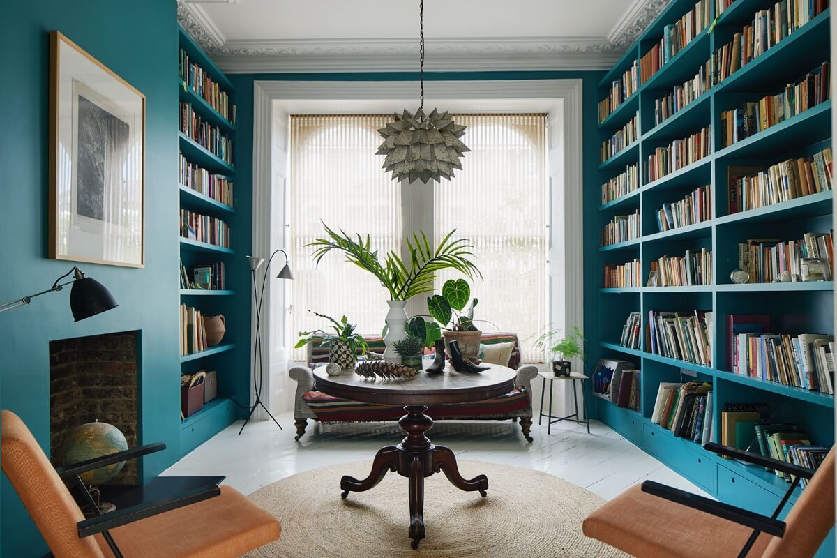 Elegant Library with Vintage Charm