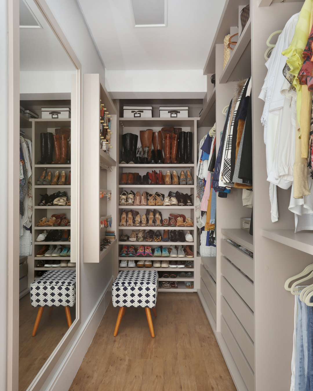 Rustic Shoe Cabinet with Sliding Doors