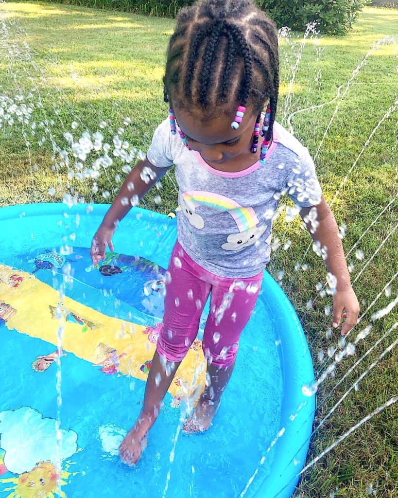 Water Play Zone with Splash Pad