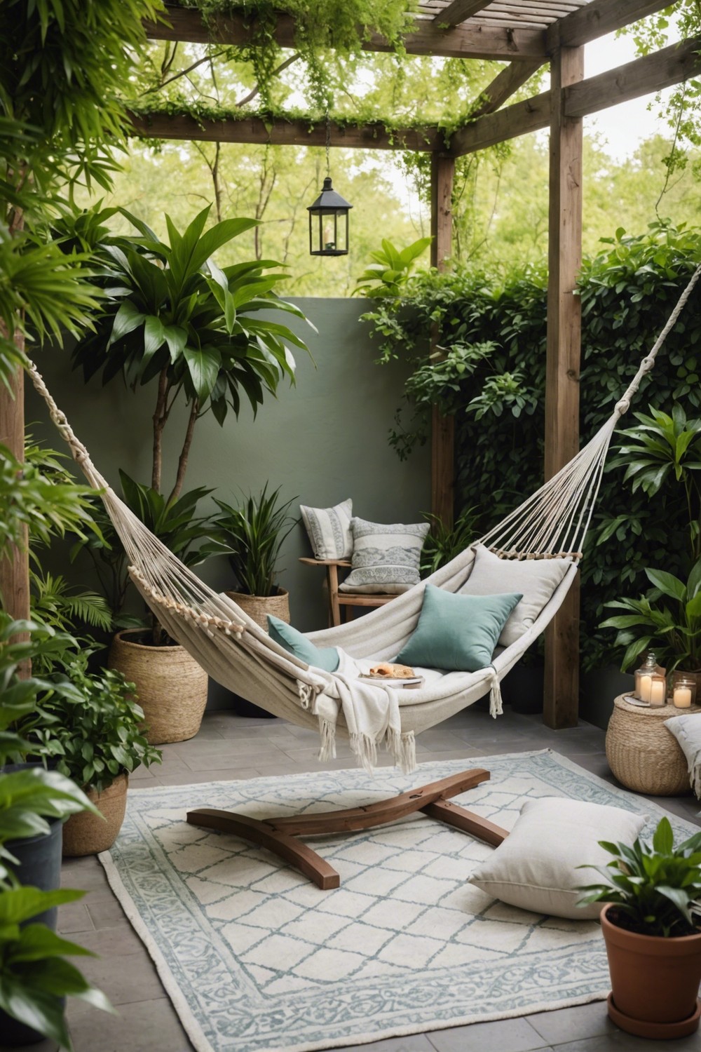 Sun-Kissed Hammock Nook with Ambient Accessories